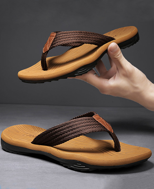 Casual Color Block Open Toe Breathable Thong Sandals