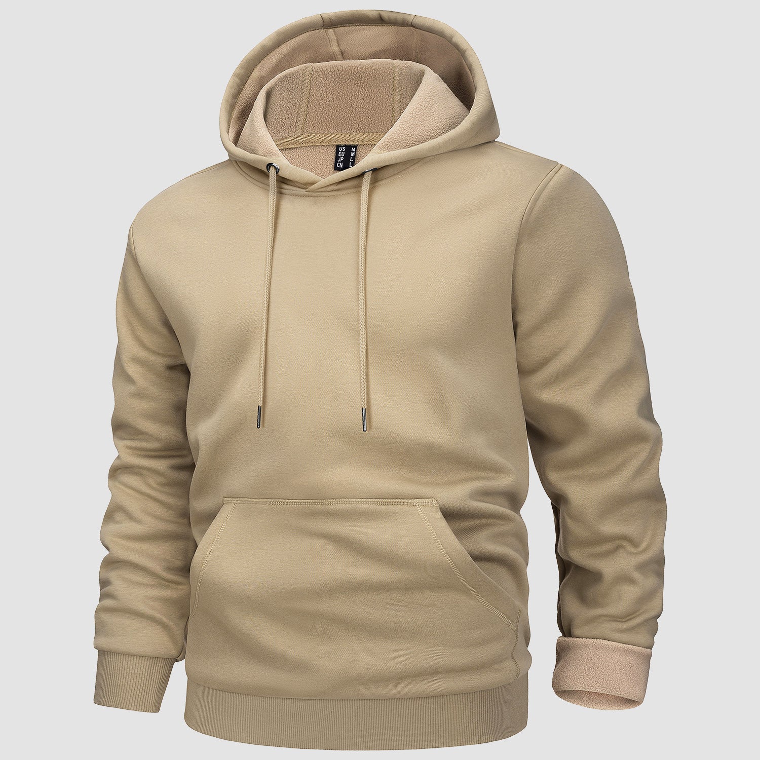 Men's Hoodies Fleece Lined Sweatshirts Casual Athletic Workout Pullover With Kanga Pocket